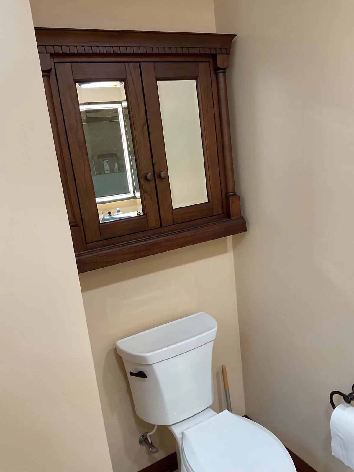 Completed bathroom remodel