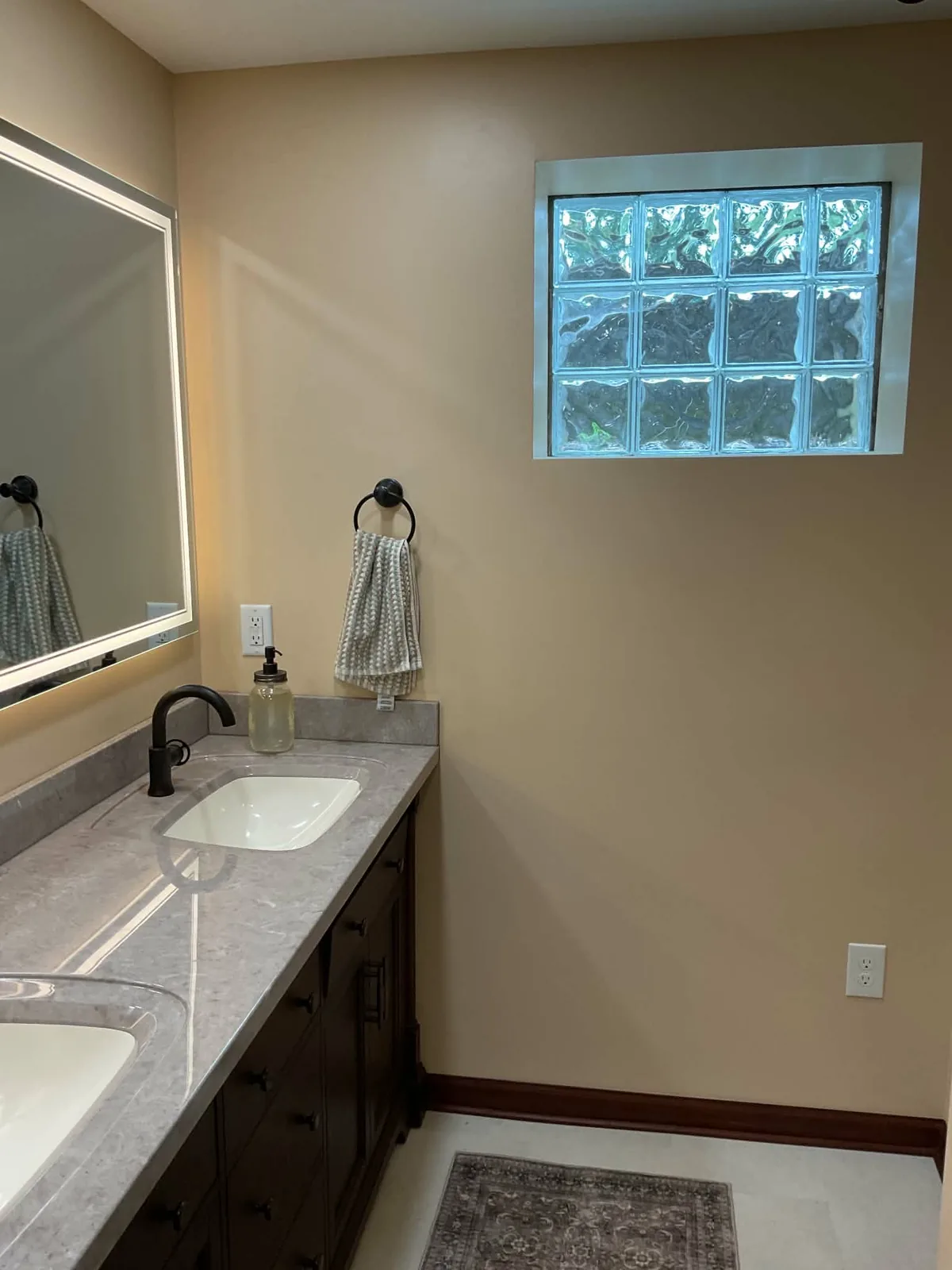 Finished bathroom shower