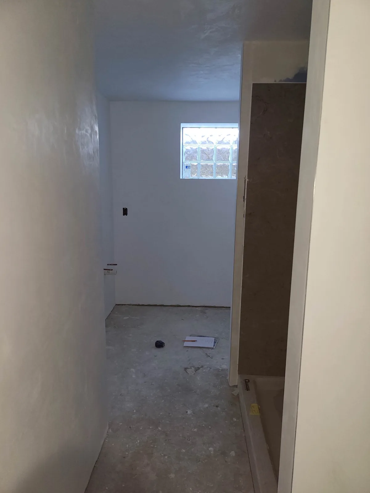 Bathroom during remodel construction